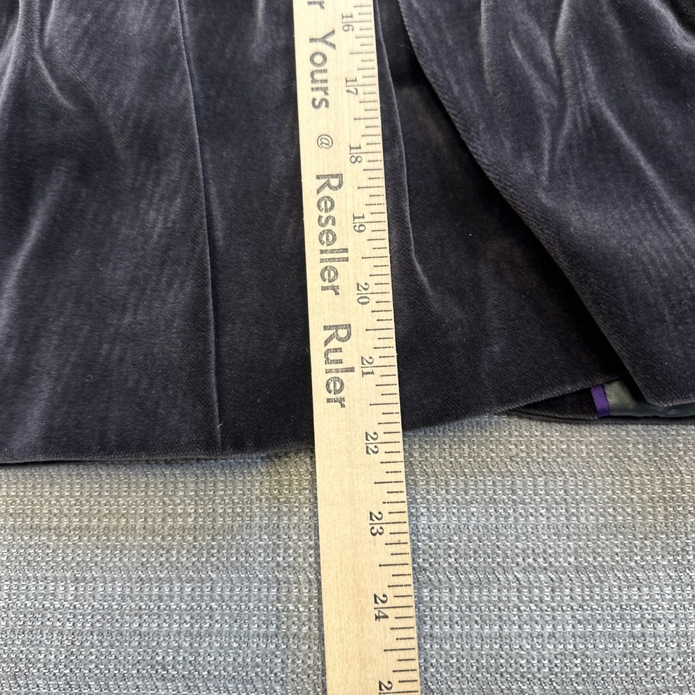 J.Crew Velvet Blazer Jacket Womens 6 Fitted Peplum Style Lined Office Statement - Picture 6 of 7